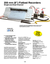 Thumbnail of document Data Sheet - RD45A-EPL Single & Dual Channel 8 Inch flatbed recorders
